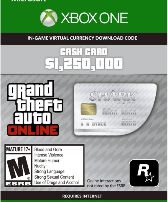 Microsoft C2C GTA Online: Great White Shark Cash Card (Xbox One) TR - Xbox Kod