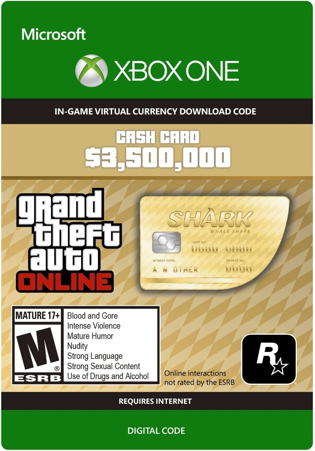 Microsoft C2C Grand Theft Auto V Whale Shark Card TR - Xbox Kod