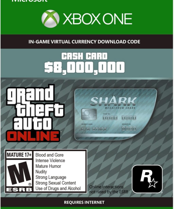 Microsoft C2C Grand Theft Auto V Megalodon Shark Card TR - Xbox Kod