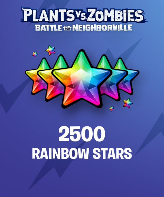 Plants vs. Zombies: Battle for Neighborville: 2500 Rainbow Stars - Xbox Kod
