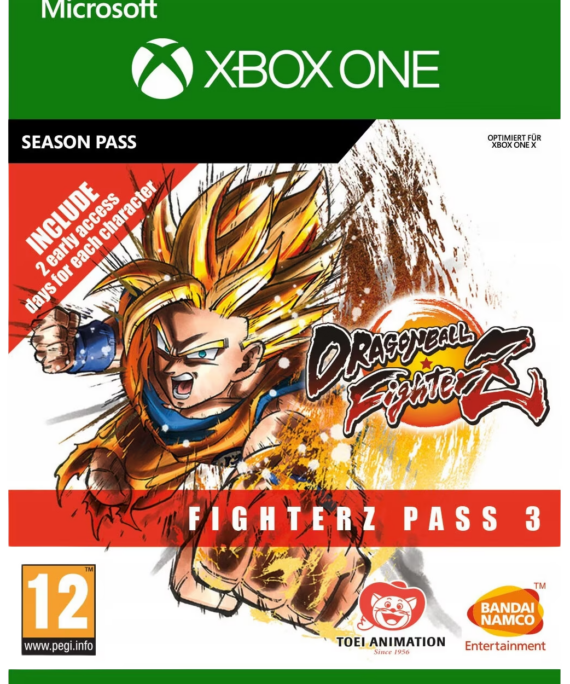 Dragon Ball FighterZ - FighterZ Pass 3 - Xbox Kod