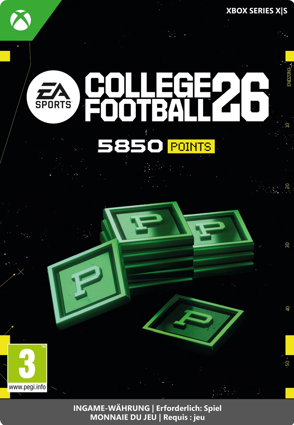 College Football 26: 5850 Points - Xbox Kod